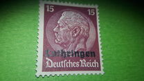 [German Empire Psostage Stamps Overprinted "Lothringen", type A7]