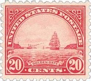 [Golden Gate - Painting by W. A. Coulter, type FN1]