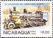 [Airmail - The 100th Anniversary of Nicaraguan Railroads - The 150th Anniversary of German Railroads, type BOU]