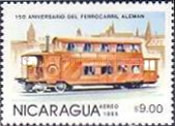 [Airmail - The 100th Anniversary of Nicaraguan Railroads - The 150th Anniversary of German Railroads, type BOV]