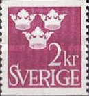 [King Gustaf VI Adolf of Sweden & Tree Crowns - Without Imprint, type BM19]