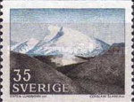 [Mountain Scenery and Uppsala Cathedral, type GS]