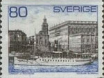 [Una barca di Waxholm e una vecchia moneta svedese - Carta: fluorescente, Scrivi KR]