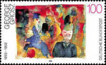 [The 100th Anniversary of the Birth of A. Paul Weber, Otto Pankok and George Grosz, Painters, Typ BBY]