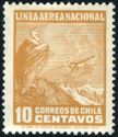 [Airmail - Airplane Stamps Overprinted "LINEA AEREA NACIONAL", 类型 BR2]