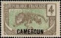 [Middle Congo Postage Stamps (Colors Changed) Overprinted "CAMEROUN", tegund E2]