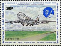 [10º Aniversario de las líneas aéreas nacionales., tipo WQ]