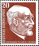 [Aniversario de la muerte del teólogo y filósofo Leo Baeck, 1.873 - 1.956, tipo DN]