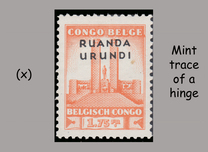 [Belgian Congo Stamps Overprinted "RUANDA - URUNDI", type AA1]