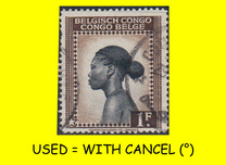 [Inscription: "BELGISCH CONGO - CONGO BELGE", प्रकार DD1]