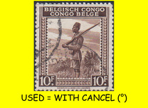 [Inscription: "BELGISCH CONGO - CONGO BELGE", प्रकार DF4]