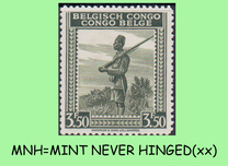 [Inscription: "BELGISCH CONGO - CONGO BELGE", प्रकार DF]