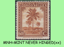 [Inscription: "BELGISCH CONGO - CONGO BELGE", ประเภท DC6]