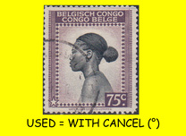 [Inscription: "BELGISCH CONGO - CONGO BELGE", ประเภท DD]