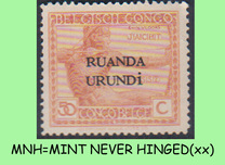 [Belgian Congo Postage Stamps Overprinted "RUANDA - URUNDI", प्रकार A10]