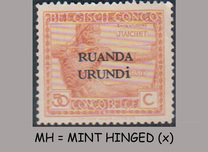 [Belgian Congo Postage Stamps Overprinted "RUANDA - URUNDI", प्रकार A10]
