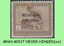 [Belgian Congo Postage Stamps Overprinted "RUANDA - URUNDI", प्रकार A13]
