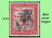 [Red Cross - Stamps of 1942-1943 Surcharged, प्रकार AM1]