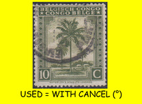 [Inscription: "BELGISCH CONGO - CONGO BELGE", ประเภท DC]