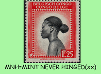 [Inscription: "BELGISCH CONGO - CONGO BELGE", ประเภท DD2]
