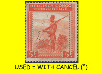 [Inscription: "BELGISCH CONGO - CONGO BELGE", ประเภท DF1]