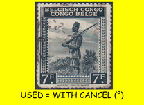 [Inscription: "BELGISCH CONGO - CONGO BELGE", ประเภท DF3]