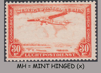 [Airmail - Plane over Landscape, type CI8]