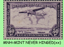 [Airmail - Plane over Landscape, type CI8]