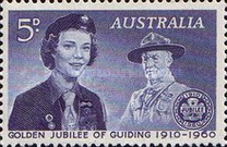 [Golden Jubilee of Guiding, 1910-1960, type FW]