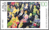 [The 100th Anniversary of the Birth of A. Paul Weber, Otto Pankok and George Grosz, Painters, тип BCA]