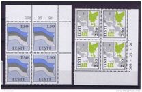 [Estonian Flag and Map, type BV]