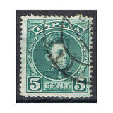 [King Alfonso XIII - Blue Control Numbers on Backside, տեսակ AT1]