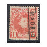 [King Alfonso XIII - Blue Control Numbers on Backside, տեսակ AT2]
