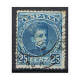 [King Alfonso XIII - Blue Control Numbers on Backside, տեսակ AT5]