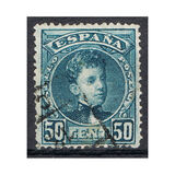 [King Alfonso XIII - Blue Control Numbers on Backside, տեսակ AT8]