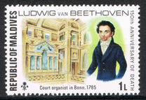 [The 150th Anniversary of the Death of Ludwig van Beethoven, German Composer, 1770-1827, type YS]