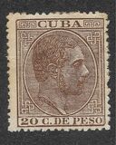[King Alfonso XII, Inscription "CUBA", प्रकार G14]