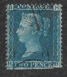 [Queen Victoria - Colored Control Letters in Corners, type J]