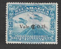 [Airmail - Airplanes over Momotombo Stamps of 1933 Overprinted "RESELLO-1935", Tüüp FQ30]