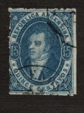 [Bernardino Rivadavia - Perforated, type F1]