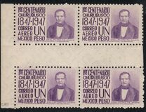 [Airmail - Portraits of "Child Heroes" etc. Inscribed "1er CENTENARIO CHAPULTEPEC ("CHURUBUSCO" or "MOLINO DEL REY") 1847-1947", type AFC]