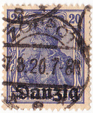 [German Stamps Overprinted "Danzig", type A3]