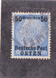 [German Empire Postage Stamps Surcharged & Overprinted "Deutsche Post OSTEN", type A8]