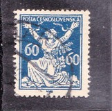 [Timbres courants 1920 - La Tchécoslovaquie brisant ses chaînes vers la liberté, type AO9]
