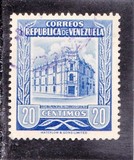 [Caracas Central Post Office - Inscription "CORREOS - EE. UU. VENEZUELA", type AIK4]