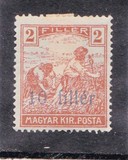 [Hungarian Stamps Surcharged, type A]