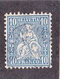 [Definitive 1862-1863 - Sitting Helvetia, type K3]