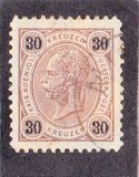 [Emperor Franz Josef I, 1830-1916 - Granite Paper. Numerals in Black, type N9]