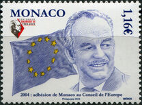 [The 100th Anniversary of the Birth of Prince Rainier III, 1923-2005 - Membership of the Council of Europe, typ EKC]