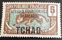 [Middle Congo Types Overprinted "TCHAD", type A3]